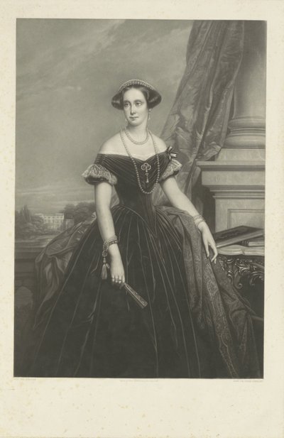 Ritratto di Louisa Aug. Wilh. Amalia di Prussia, consorte del Principe Federico da Jean Baptiste Alfred Cornilliet