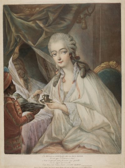 Madame du Barry, 1771 da Jean Baptiste André Gautier Dagoty