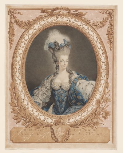 Ritratto di Maria Antonietta da Jean Baptiste Andre (after) Gautier Dagoty