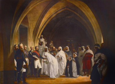 Il presidente repubblicano-principe Luigi Napoleone (1808-1873) libera Abd el Kader, castello di Amboise, 16 ottobre da Jean Baptiste Ange Tissier