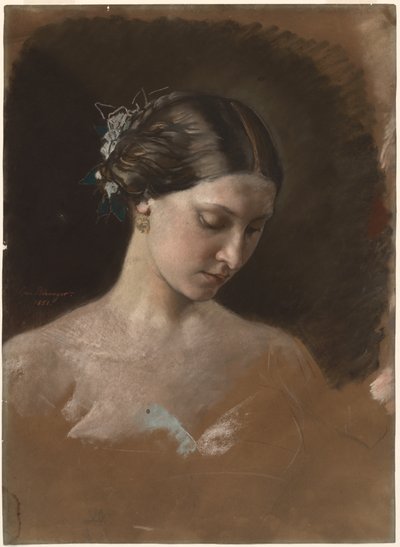 Ritratto di una donna da Jean Baptiste Antoine Emile Béranger