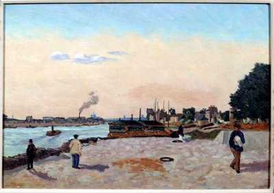 Molo di Bercy intorno al 1874. Dipinto di Jean Baptiste Armand Guillaumin da Jean Baptiste Armand Guillaumin
