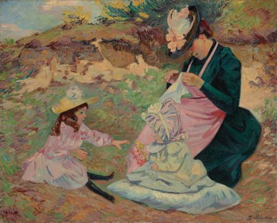 Madame Guillaumin e le sue figlie da Jean Baptiste Armand Guillaumin