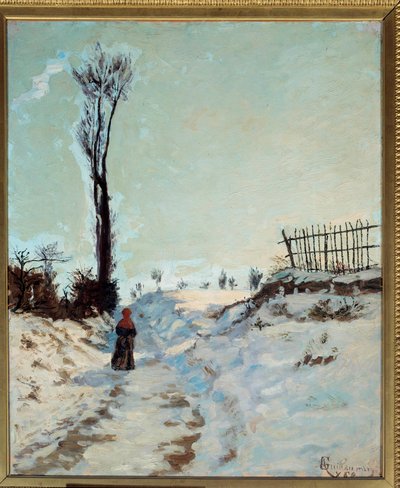 Sentiero incavato, effetto neve da Jean Baptiste Armand Guillaumin