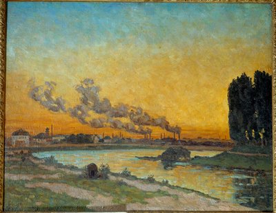 Tramonto a Ivry da Jean Baptiste Armand Guillaumin