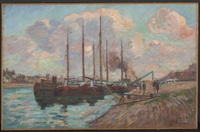 Il molo di Austerlitz da Jean Baptiste Armand Guillaumin