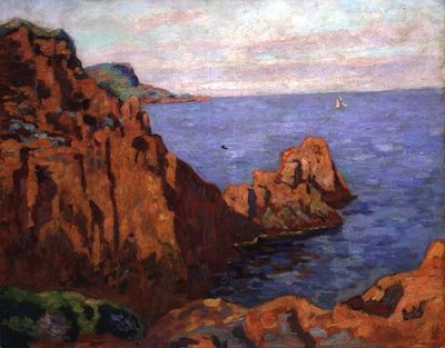 Le rocce rosse (c.1910) da Jean Baptiste Armand Guillaumin