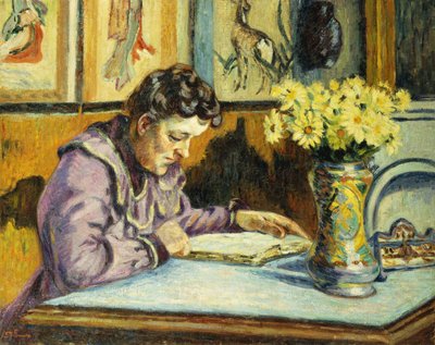 Donna che legge; Femme Lisant, c.1895 da Jean Baptiste Armand Guillaumin