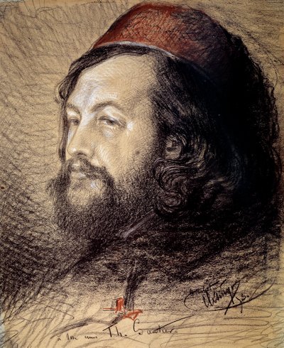 Ritratto di Théophile Gautier (1811-1872) da Jean Baptiste Auguste Clesinger