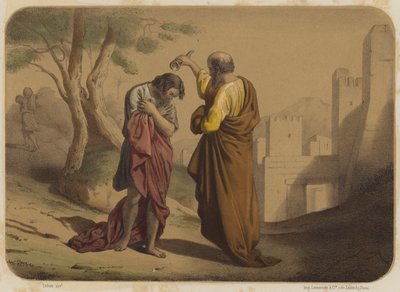 Samuele consacra Saul da Jean Baptiste Auguste Leloir