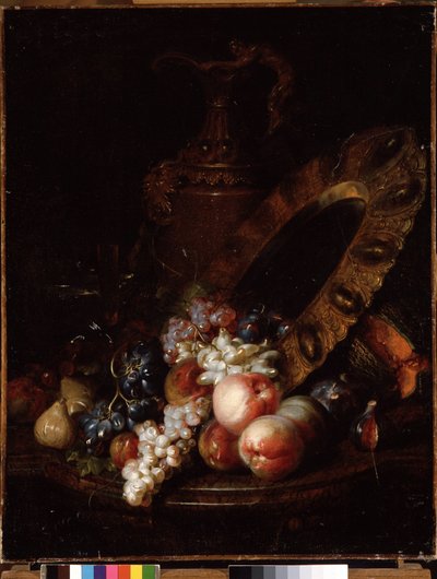 Natura morta con frutta e oggetti preziosi da Jean Baptiste Belin de Fontenay