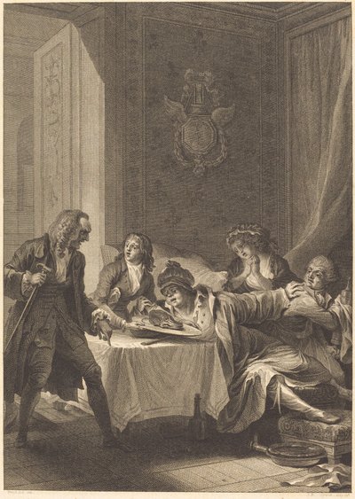 Il ghiottone da Jean Baptiste Blaise Simonet after Jacques Louis François Touzé