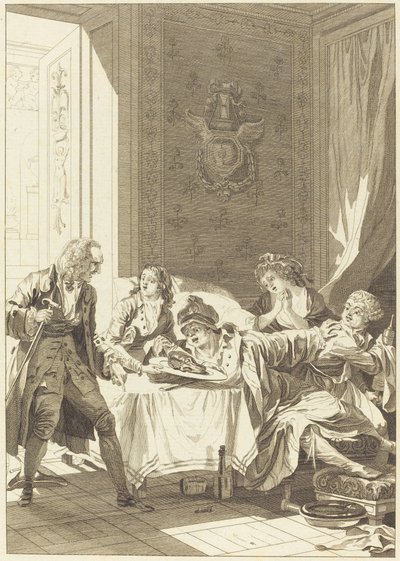 Il Goloso da Jean Baptiste Blaise Simonet after Jacques Louis François Touzé