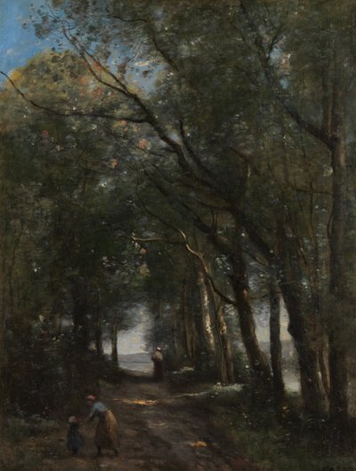 Un sentiero tra gli alberi da Jean Baptiste Camille Corot