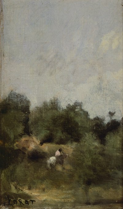 Un cavaliere in campagna da Jean Baptiste Camille Corot