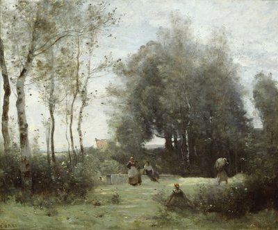 Arleux-Palluel, Il ponte degli incontri, 1871-72 da Jean Baptiste Camille Corot