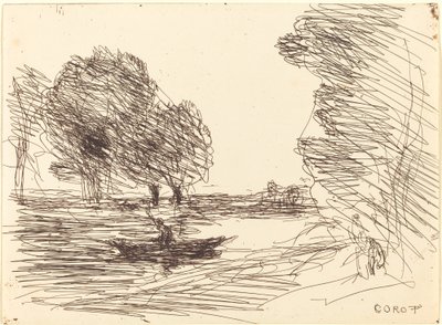 Barcaiolo (Le Batelier) da Jean Baptiste Camille Corot