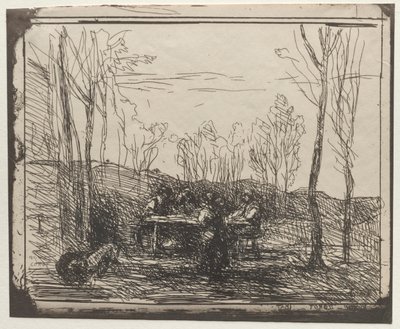 Colazione in una radura da Jean Baptiste Camille Corot