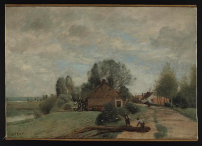 Corot - La Route aux Bûcherons, Arleux-du-Nord, 1871, NMW A 24958 da Jean Baptiste Camille Corot