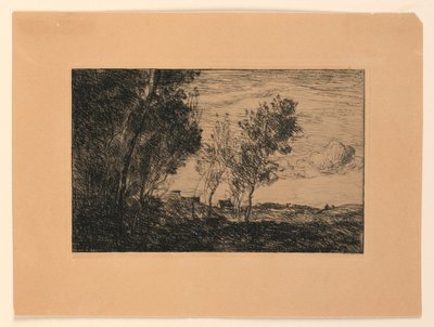 Dans les dunes: Souvenir du bois de la Haye da Jean Baptiste Camille Corot