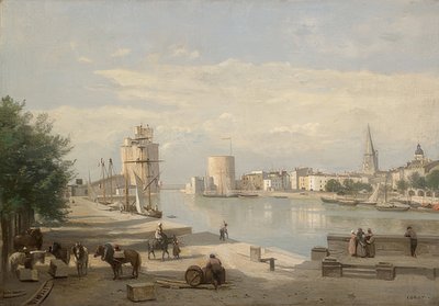Il porto di La Rochelle da Jean Baptiste Camille Corot