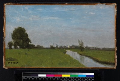 Paesaggio olandese in Olanda, 1854 da Jean Baptiste Camille Corot