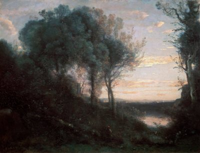 Sera, 1850-1860 da Jean Baptiste Camille Corot