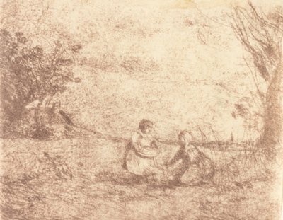Bambini della fattoria da Jean Baptiste Camille Corot