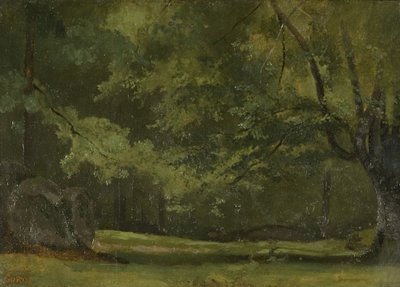 Fontainebleau - nella Foresta, c. 1823-24 da Jean Baptiste Camille Corot