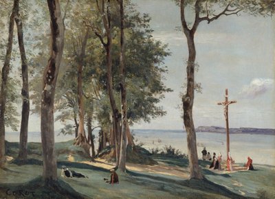 Honfleur: Calvario da Jean Baptiste Camille Corot