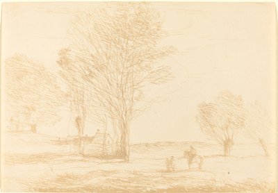Cavaliere fermato in campagna, 1874 da Jean Baptiste Camille Corot
