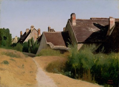 Case vicino a Orléans, c.1830 da Jean Baptiste Camille Corot