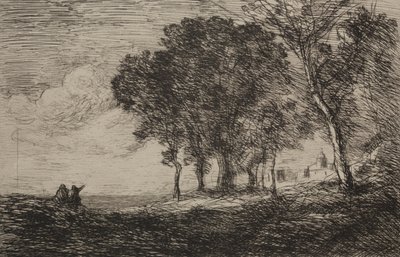 Paesaggio italiano da Jean Baptiste Camille Corot