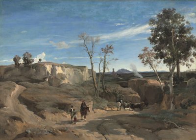 La Cervara, la Campagna Romana, c.1830-1831 da Jean Baptiste Camille Corot