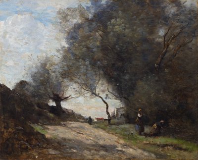 Raccolta sul ciglio della strada da Jean Baptiste Camille Corot