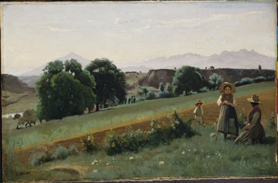 Paesaggio a Mornex, c.1842 da Jean Baptiste Camille Corot