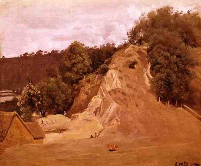 Paesaggio con Donne Contadine e una Mucca da Jean Baptiste Camille Corot