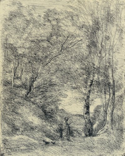 Il giardino di Orazio da Jean Baptiste Camille Corot