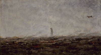 Il Sogno: Parigi incendiata, settembre 1870 da Jean Baptiste Camille Corot