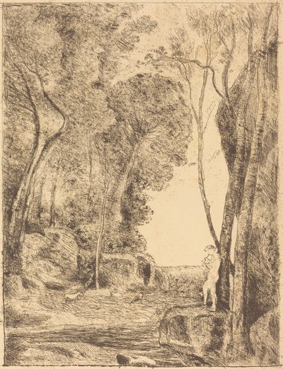 Piccolo pastore, 1ª tavola (Le Petit Berger) da Jean Baptiste Camille Corot