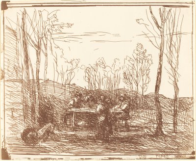 Colazione in una radura da Jean Baptiste Camille Corot