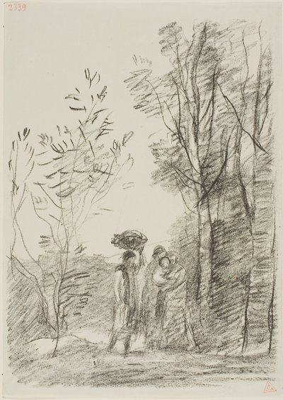 Incontro nel bosco da Jean Baptiste Camille Corot