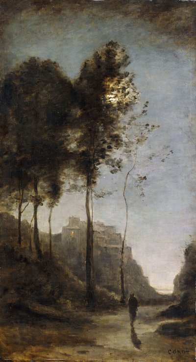 Chiaro di luna sul bordo del golfo da Jean Baptiste Camille Corot