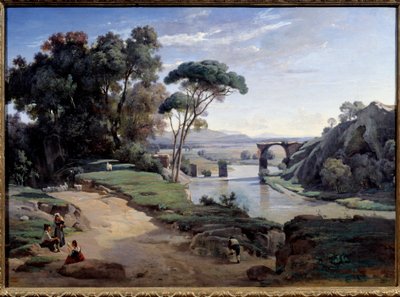 Ponte di Narni vicino a Roma da Jean Baptiste Camille Corot