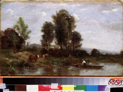 Paesaggio con fiume da Jean Baptiste Camille Corot