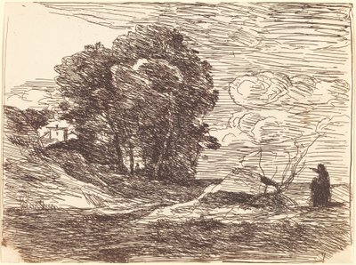 Dimora del poeta da Jean Baptiste Camille Corot