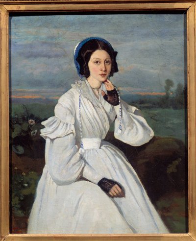Ritratto di Claire Sennegon (1821-?) da Jean Baptiste Camille Corot