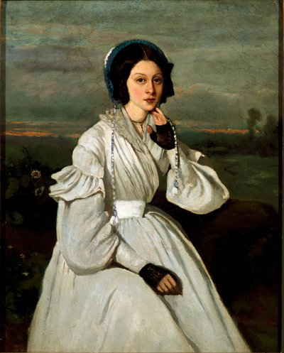 Ritratto di Louise Claire Sennegon, futura Madame Charmois da Jean Baptiste Camille Corot