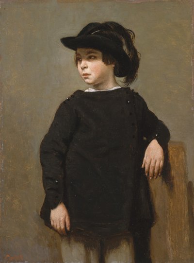 Ritratto di un bambino, ca. 1835 da Jean Baptiste Camille Corot