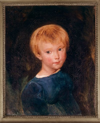 Ritratto di un ragazzo. Dipinto che raffigura un giovane con capelli rossi da Jean Baptiste Camille Corot
